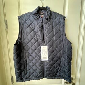 Hawke & Co Men's Dark Gray Quilted Vest